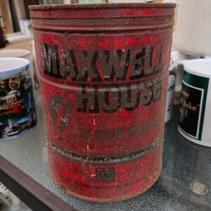 Vintage Maxwell House metal coffee cans
